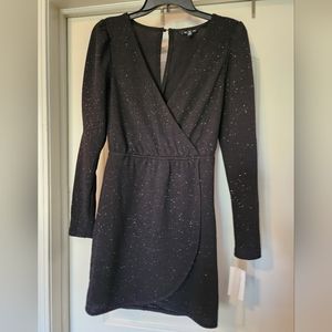 Black sparkle party dress
